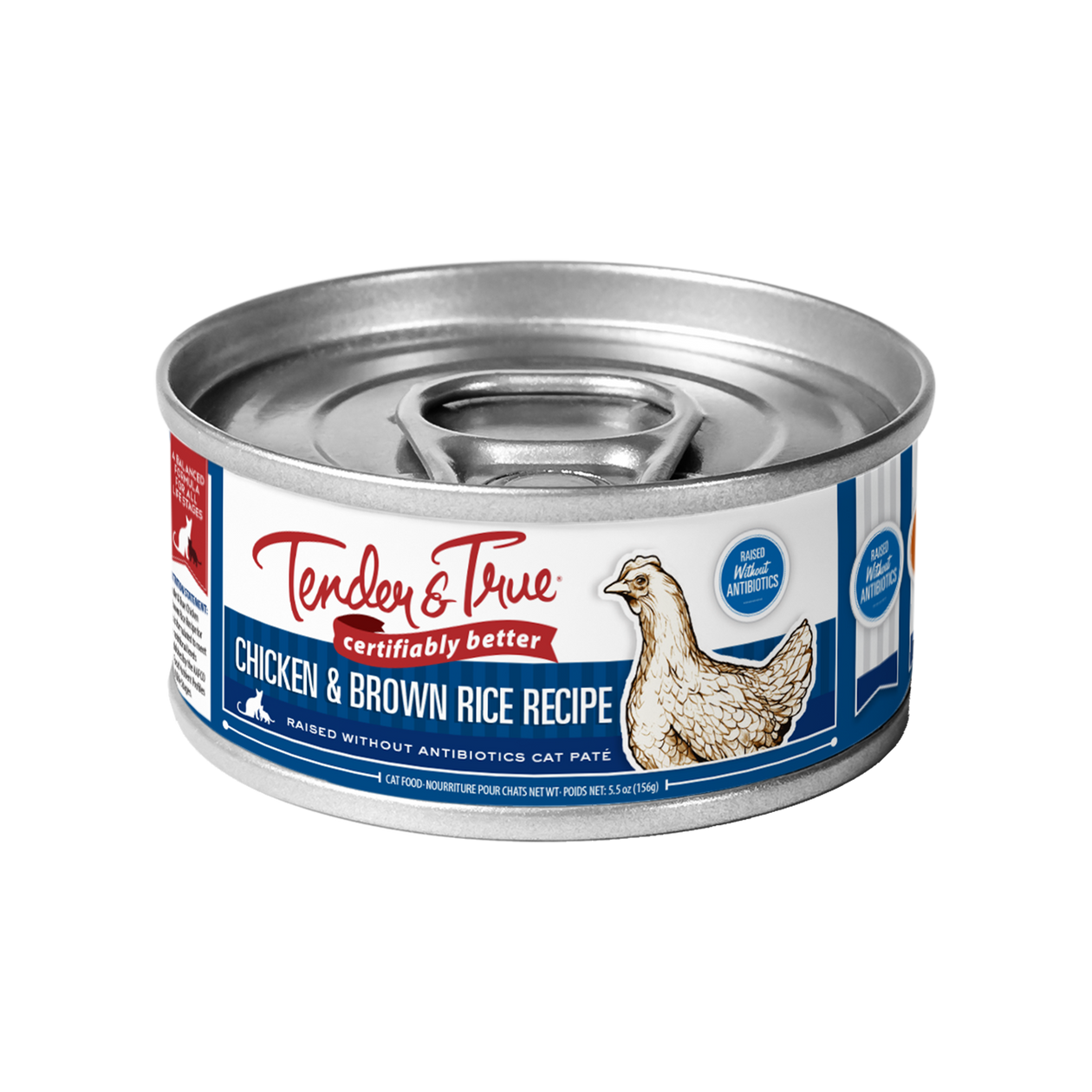 Chicken Brown Rice Recipe Cat Food Tender True Pet