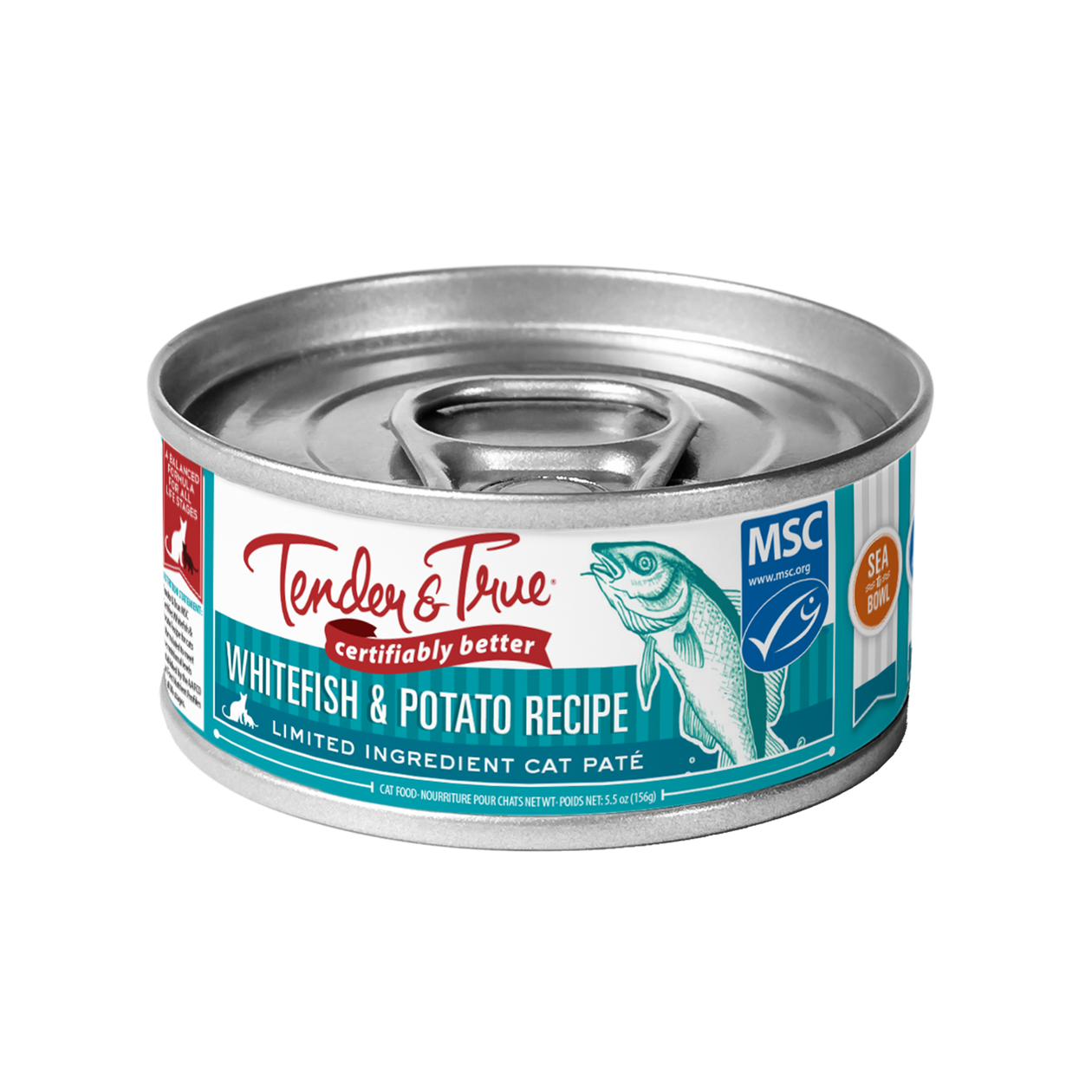 Ocean Whitefish Potato Recipe Cat Food Tender True Pet