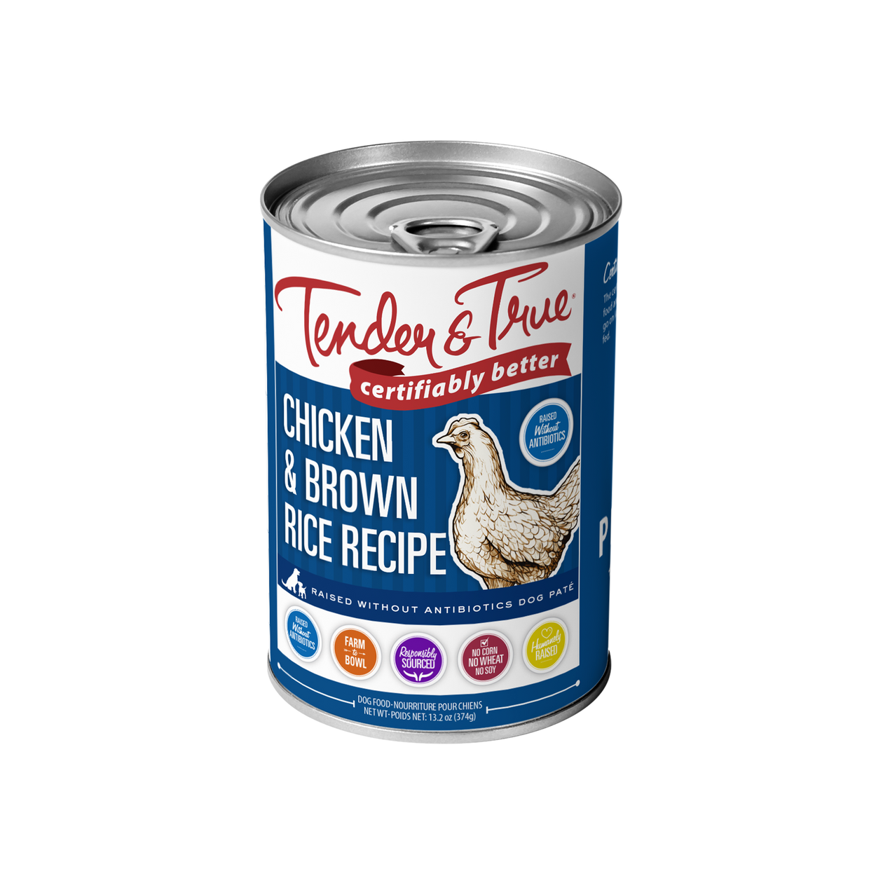 Chicken Brown Rice Recipe Dog Food Tender True Pet