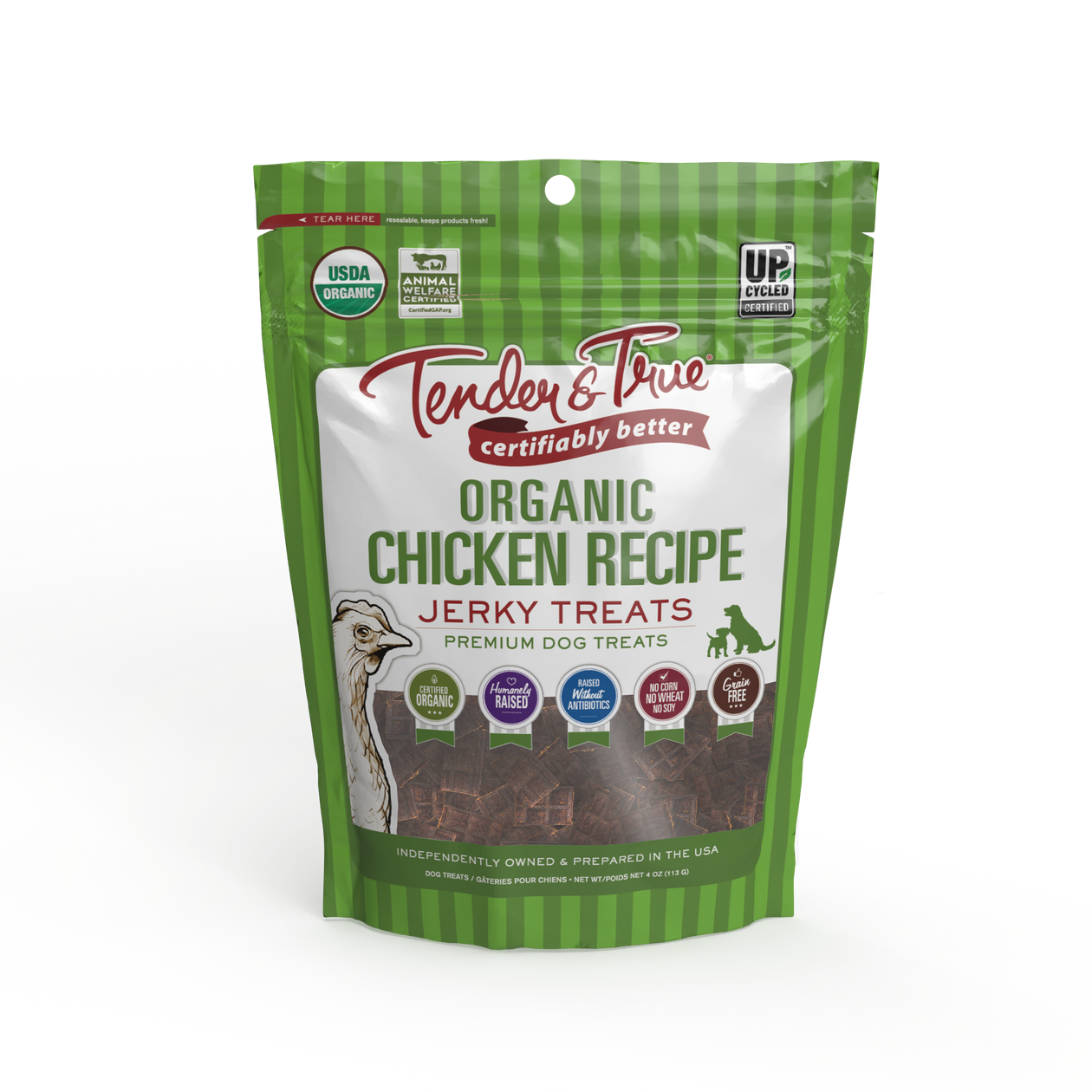 Organic Chicken Recipe Jerky Treats Tender True Pet