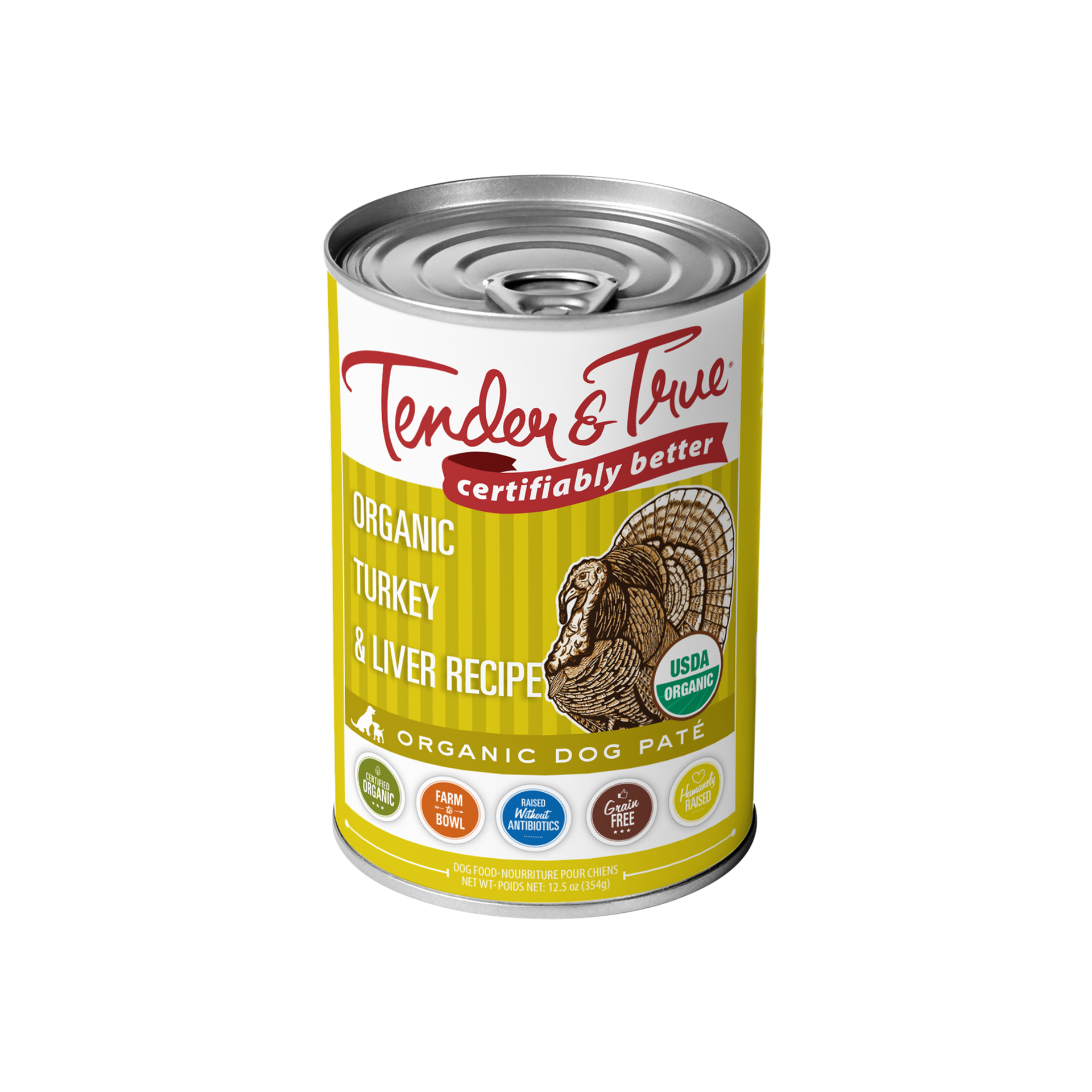 Organic Turkey Liver Recipe Dog Food Tender True Pet