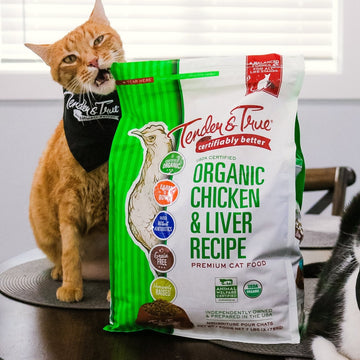 Organic Chicken & Liver Recipe Dry Cat Food